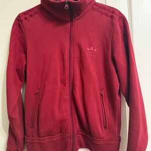 Adidas Burgundy Track Jacket